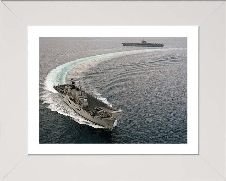 HMS Illustrious (R06) Photo Print - Arabian Gulf 1998 - Royal Navy Invincible Class Aircraft Carrier