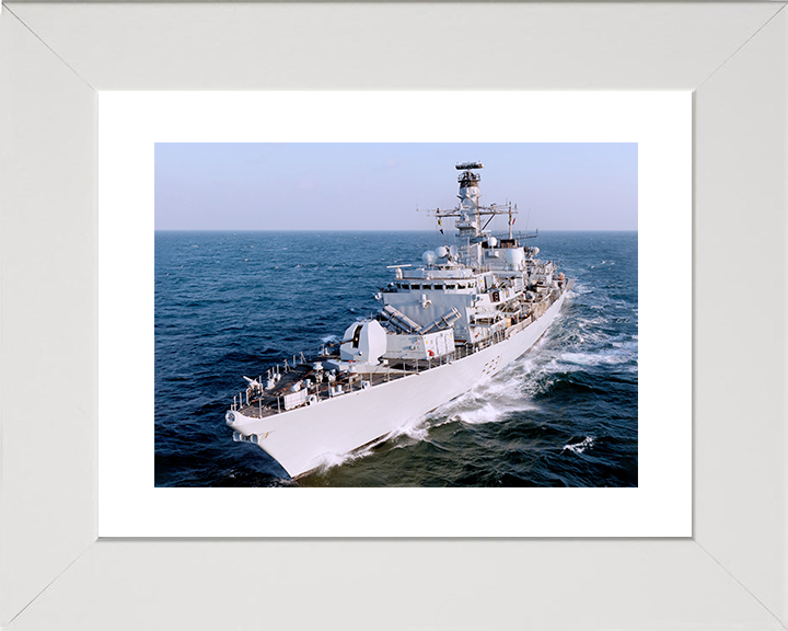 HMS Argyll (F231) Royal Navy Type 23 Frigate Middle East 2009 Photo Print Wall Art Decor Posters, Prints, & Visual Artwork Hampshire Prints 10 x 8 White Frame Yes
