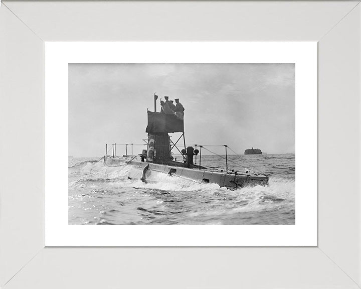 HMS B6 Royal Navy B class submarine Photo Print or Framed Print - Hampshire Prints