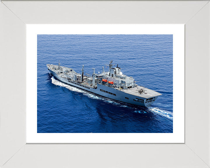 RFA Wave Knight A389 | Photo Print | Framed Print | Wave class | Fleet Tanker | Royal Fleet Auxiliary Hampshire Prints 10 x 8 White Frame Yes