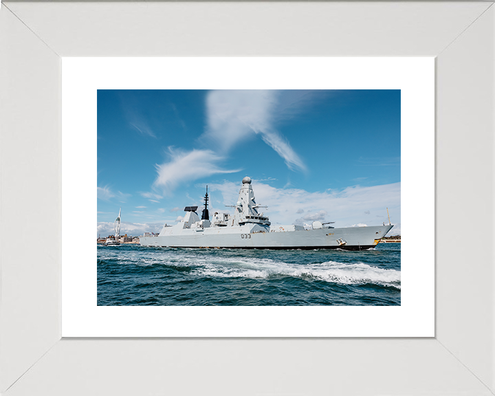 HMS Dauntless D33 Type 45 Destroyer 22 April 2025 Exiting Portsmouth
