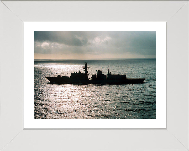 HMS Portland (F79) Photo Print - Silhouette 2001 - Royal Navy Type 23 Frigate