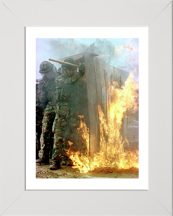 Soldiers During Crowd Control Training Photo Print - British Army