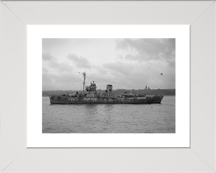 HMS Honeysuckle K27 Royal Navy Flower class corvette Photo Print or Framed Print - Hampshire Prints