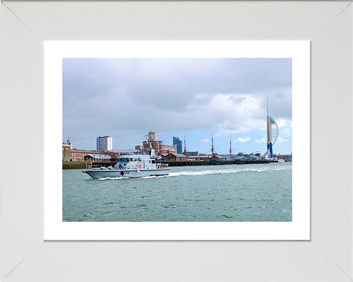 HMS Blazer (P279) Photo Print - Portsmouth Return 2019 - Royal Navy Archer Class P2000 Patrol Vessel Posters, Prints, & Visual Artwork Hampshire Prints 10 x 8 White Frame Yes
