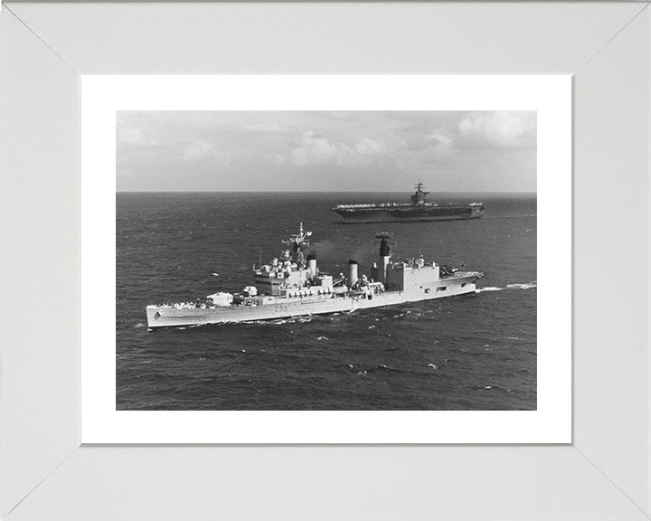 HMS Blake (C99) Photo Print - At Sea 1975 - Royal Navy Tiger Class Light Cruiser