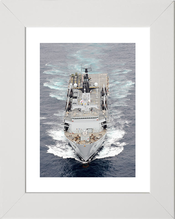 HMS Bulwark (L15) Royal Navy Albion Class Amphibious Ship High Bow View Photo Print Wall Art Decor Posters, Prints, & Visual Artwork Hampshire Prints 10 x 8 White Frame Yes