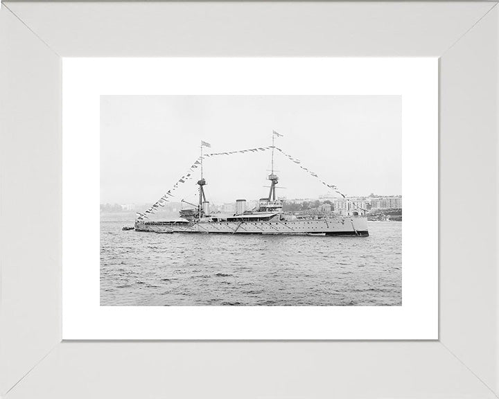 HMS Inflexible (1907) | Photo Print | Framed Print | Invincible Class | Cruiser | Royal Navy Hampshire Prints