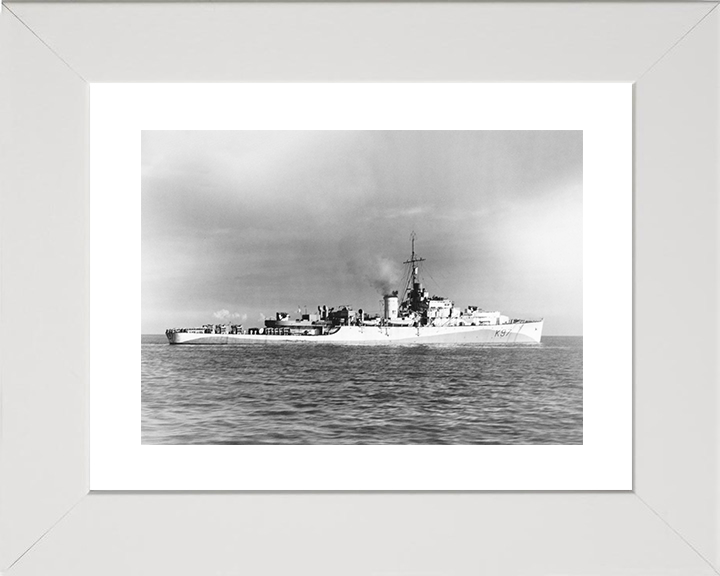 HMS Avon (K97) Royal Navy River Class Frigate Starboard Side View Photo Print Wall Art Decor Posters, Prints, & Visual Artwork Hampshire Prints 10 x 8 White Frame Yes