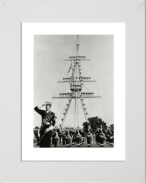 HMS Ganges mast manning 1960's | Photo Print | Framed Print | Poster | Training Establishment | Royal Navy Hampshire Prints