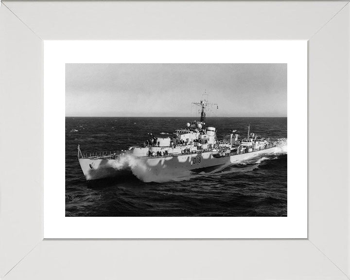 HMS St. Kitts D18 Royal Navy Battle class destroyer Photo Print or Framed Print - Hampshire Prints