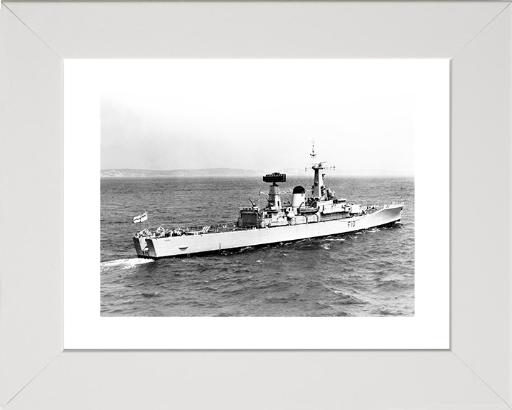 HMS Aurora (F10) Royal Navy Leander Class Frigate Underway Starboard View Photo Print Wall Art Decor Posters, Prints, & Visual Artwork Hampshire Prints 10 x 8 White Frame Yes