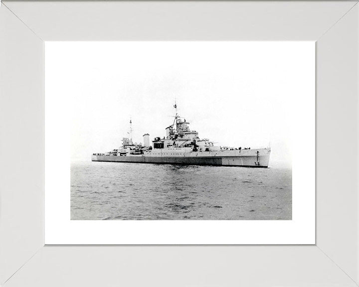 HMS Sheffield C24 Royal Navy Town class light cruiser Photo Print or Framed Print - Hampshire Prints