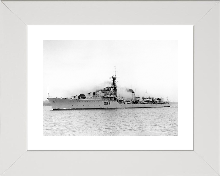 HMS Crossbow (G96) (D96) Royal Navy Weapon Class Destroyer Port Beam View Photo Print Wall Art Decor Posters, Prints, & Visual Artwork Hampshire Prints 10 x 8 White Frame Yes