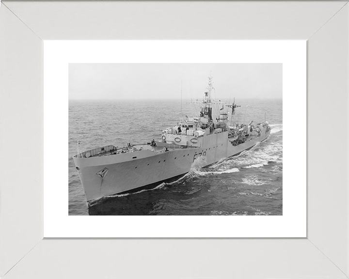 HMS Blackwood (F78) Royal Navy Blackwood Class Frigate Underway Photo Print Wall Art Decor Posters, Prints, & Visual Artwork Hampshire Prints 10 x 8 White Frame Yes