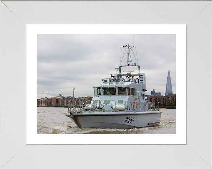 HMS Archer (P264) Photo Print - On The Thames 2016 - Royal Navy Archer Class P2000 Patrol Vessel Posters, Prints, & Visual Artwork Hampshire Prints 10 x 8 White Frame Yes