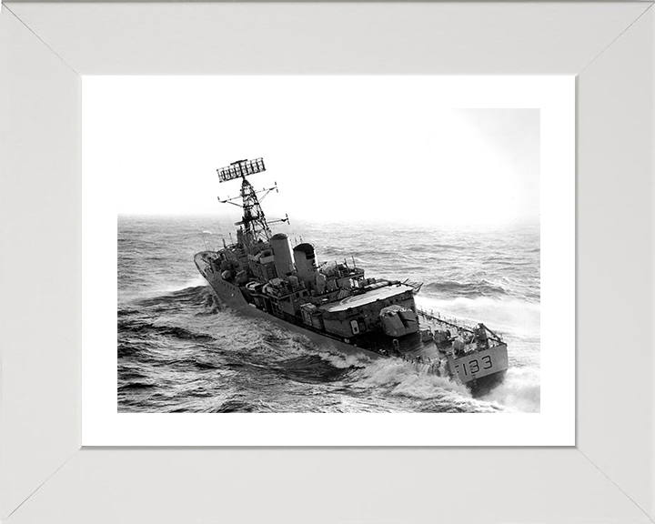 HMS Tartar (F133) Photo Print - At Sea 1970 - Royal Navy Tribal Class Frigate
