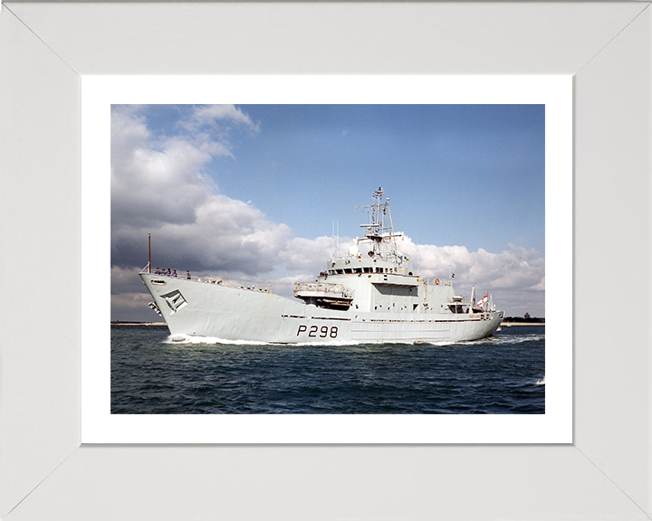 HMS Shetland (P298) Photo Print - Port Side View - Royal Navy Island Class Patrol Vessel