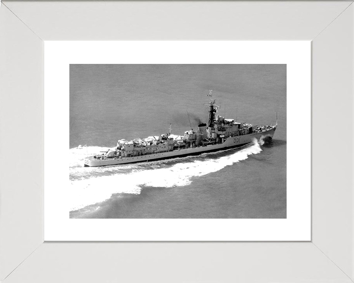 HMS Caprice (D01) Royal Navy C Class Destroyer High Starboard View Photo Print Wall Art Decor Posters, Prints, & Visual Artwork Hampshire Prints 10 x 8 White Frame Yes
