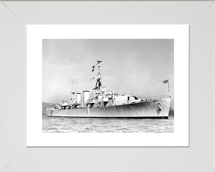 HMS Apollo (M01) Royal Navy Abdiel Class Minelayer Starboard View Warship Photo Print Wall Art Decor Posters, Prints, & Visual Artwork Hampshire Prints 10 x 8 White Frame Yes