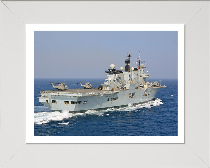 HMS Illustrious R06 Royal Navy Invincible class Aircraft Carrier Photo Print or Framed Print - Hampshire Prints