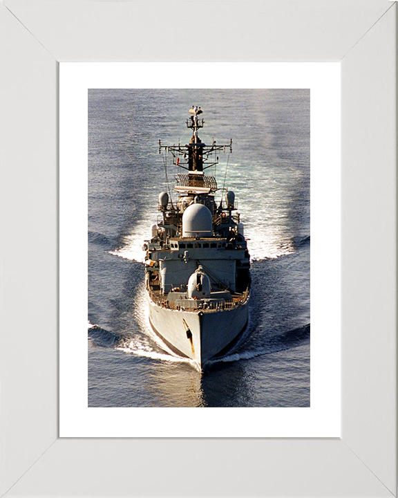 HMS York (D98) - Arabian Sea 2002 - Royal Navy Type 42 Destroyer Photo Print Wall Art Naval Decor UK Posters, Prints, & Visual Artwork Hampshire Prints 10 x 8 White Frame Yes