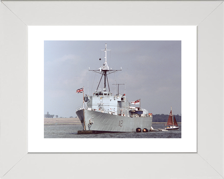 HMS Abdiel (N21) Royal Navy Abdiel Class Minelayer Photo Print Port Bow View Warship Wall Art Posters, Prints, & Visual Artwork Hampshire Prints 10 x 8 White Frame Yes