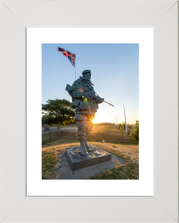 The "Yomper" Royal Marine statue at the Royal Marines museum Photo Print or Framed Photo Print