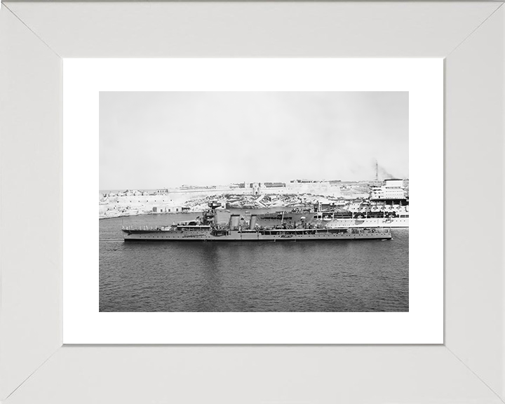 HMS Coventry (D43) Royal Navy C Class Light Cruiser Port side Photo Print Wall Art Decor Posters, Prints, & Visual Artwork Hampshire Prints 10 x 8 White Frame Yes
