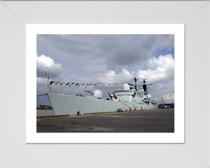 HMS Newcastle (D87) Photo Print - Ho Chi Min City Port - Royal Navy Type 42 Destroyer