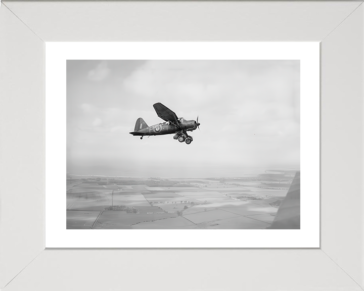 RAF Westland Lysander Mark III Photo Print - Royal Air Force Aircraft Hampshire Prints 10 x 8 White Frame Yes