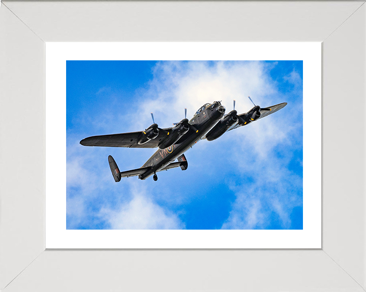 RAF Lancaster Bomber in Flight Sept 2025 Photo Print - Royal Air Force Aircraft