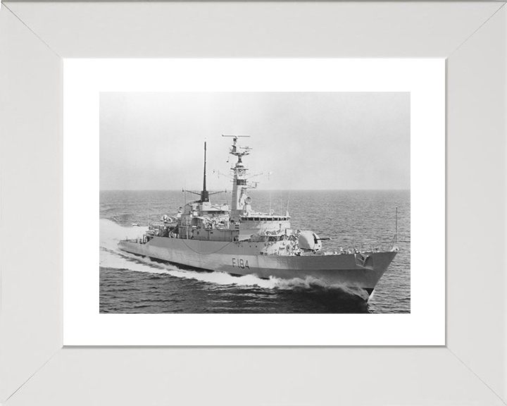 HMS Ardent (F184) Royal Navy Type 21 Frigate Underway Photo Print Wall Art Decor Posters, Prints, & Visual Artwork Hampshire Prints 10 x 8 White Frame Yes