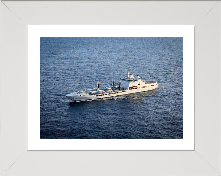 RFA Tidespring (A136) Photo Print - at Sea 2025 - Royal Fleet Auxiliary Tide Class Tanker Hampshire Prints 10 x 8 White Frame Yes