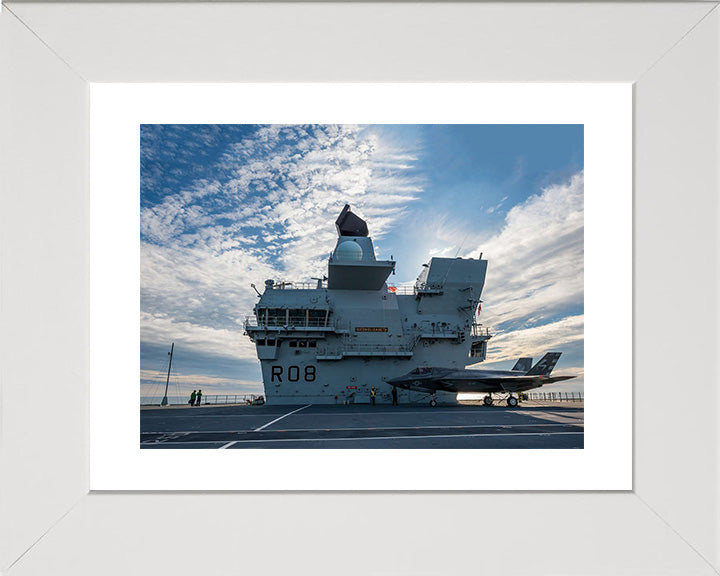 HMS Queen Elizabeth R08 Royal Navy Queen Elizabeth Class Aircraft Carrier Photo Print or Framed Print - Hampshire Prints