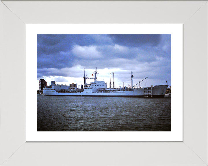 RFA Pearleaf (A77) Photo Print - Starboard View - Royal Fleet Auxiliary's Leaf Class Tanker Hampshire Prints 10 x 8 White Frame Yes