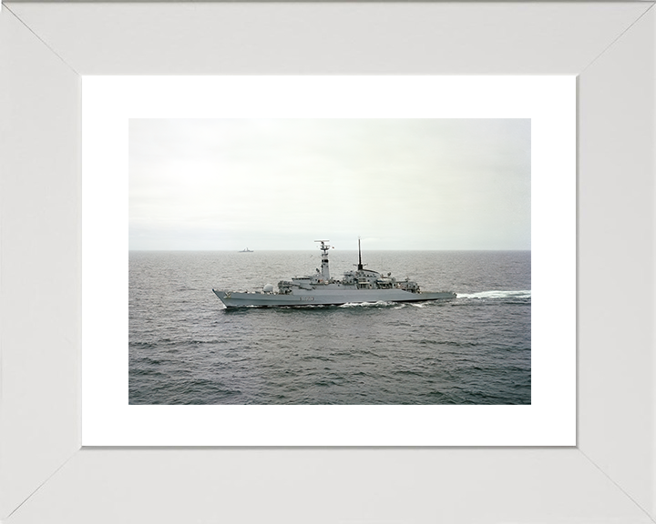 HMS Arrow (F173) Royal Navy Type 21 Frigate Port Beam View Photo Print Wall Art Decor Posters, Prints, & Visual Artwork Hampshire Prints 10 x 8 White Frame Yes