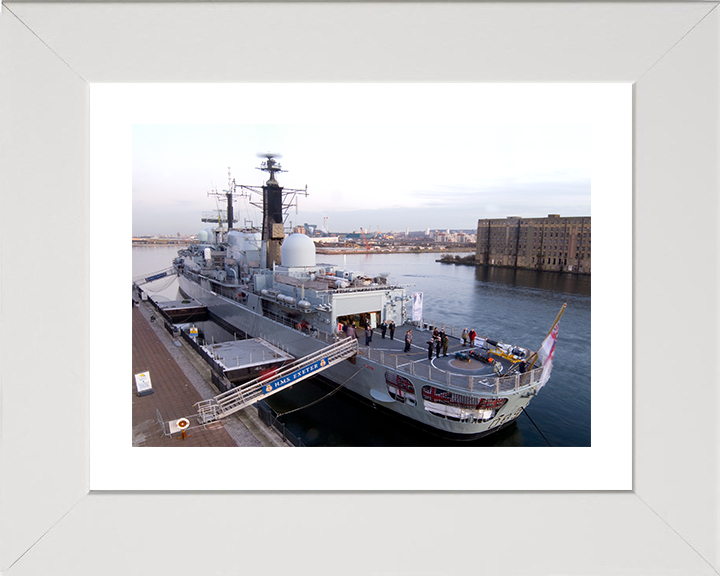 HMS Exeter (D89) Photo Print - London Boat Show 2008 - Royal Navy Type 42 Destroyer Posters, Prints, & Visual Artwork Hampshire Prints 10 x 8 White Frame Yes