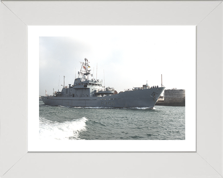 HMS Lindisfarne (P300) Photo Print - Round Tower - Royal Navy Island Class Patrol Vessel