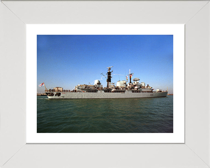 HMS Birmingham (D86) Photo Print - Paying Off 1999 - Royal Navy Type 42 destroyer