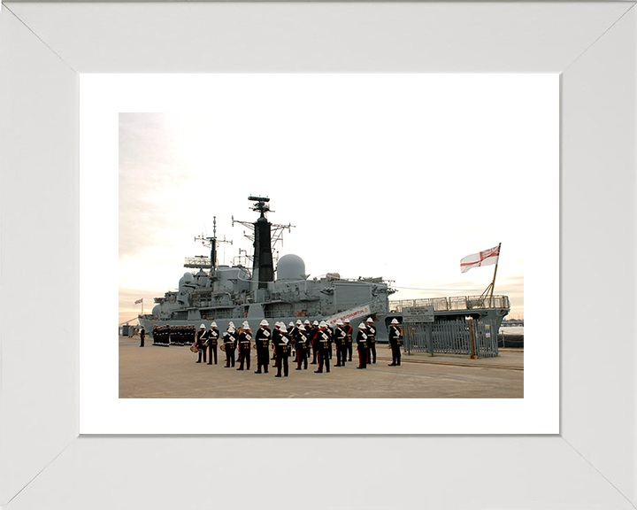 HMS Southampton (D90) Photo Print - Decommissioning 2009 - Royal Navy Type 42 Destroyer Posters, Prints, & Visual Artwork Hampshire Prints 10 x 8 White Fram Yes