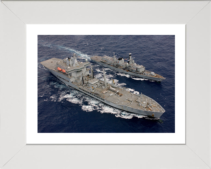 RFA Wave Ruler (A390) Photo Print - During a RAS 2006 - Royal Fleet Auxiliary Wave Class Fleet Tanker Posters, Prints, & Visual Artwork Hampshire Prints 10 x 8 White Frame Yes