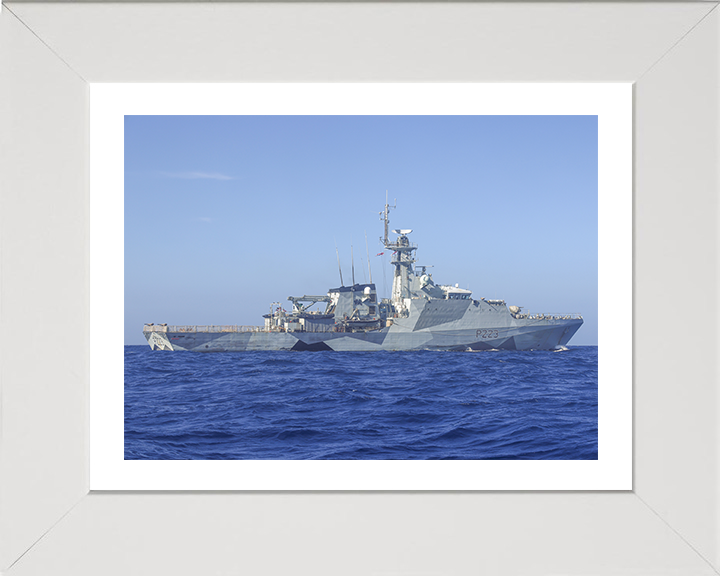 HMS Medway (P223) Photo Print - Caribbean 2025 - Royal Navy River Class Patrol Vessel Hampshire Prints 10 x 8 White Frame Yes