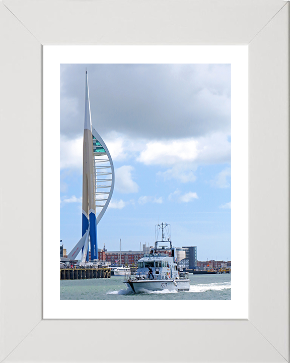 HMS Blazer (P279) Photo Print - Portsmouth 2019 - Royal Navy Archer Class P2000 Patrol Vessel Posters, Prints, & Visual Artwork Hampshire Prints 10 x 8 White Frame Yes