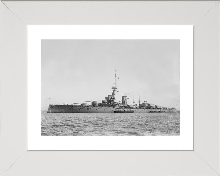 HMS Monarch (1911) Royal Navy pre dreadnought Battleship Photo Print or Framed Print - Hampshire Prints