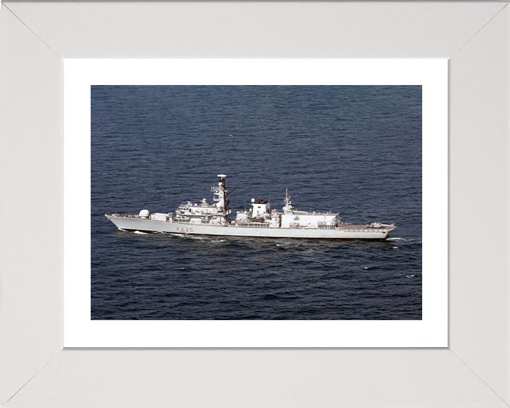 HMS Monmouth (F235) Photo Print - At Sea 2012 - Royal Navy Type 23 Frigate Hampshire Prints 10 x 8 White Frame Yes