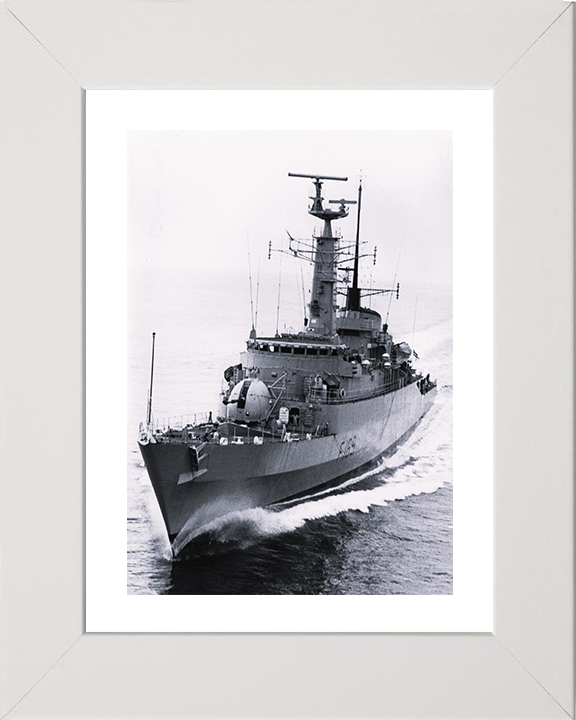 HMS Amazon (F169) Royal Navy Type 21 Frigate Sea Trials 1973 Photo Print Wall Art Decor Posters, Prints, & Visual Artwork Hampshire Prints 10 x 8 White Frame Yes