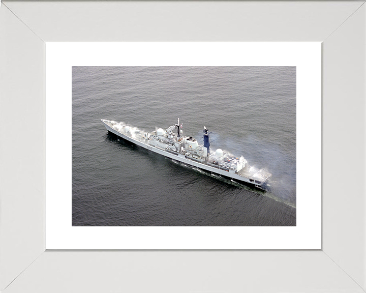 HMS Edinburgh (D97) Royal Navy Type 42 Destroyer Pre Wetting Photo Print Wall Art Decor Posters, Prints, & Visual Artwork Hampshire Prints