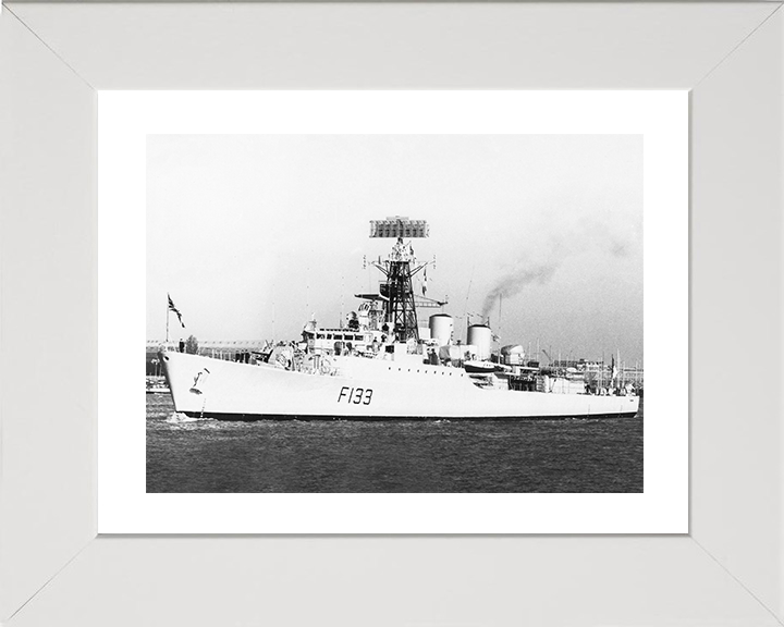 HMS Tartar (F133) Photo Print - Leaving Portsmouth 1984 - Royal Navy Tribal Class Frigate