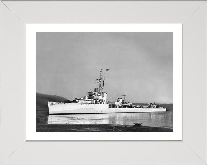 HMS Keppel D84 Royal Navy Thornycroft type flotilla leader Photo Print or Framed Print - Hampshire Prints